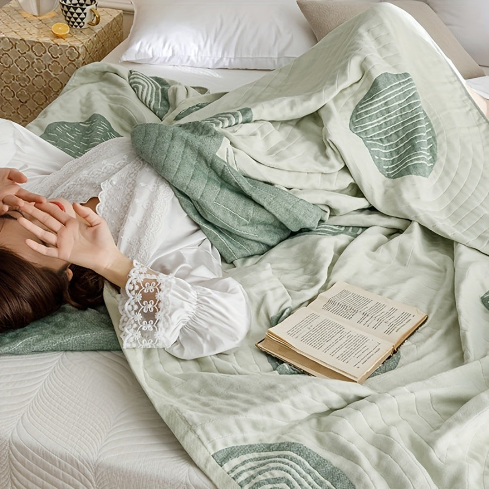 BowLift | Zen Round Pattern Lightweight Cotton Blanket