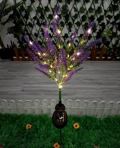 Solar LED Garden Flower Lights - Decorative Lavender Outdoor Lights for Garden and Terrace, waterproof, energy-efficient | Bowlift