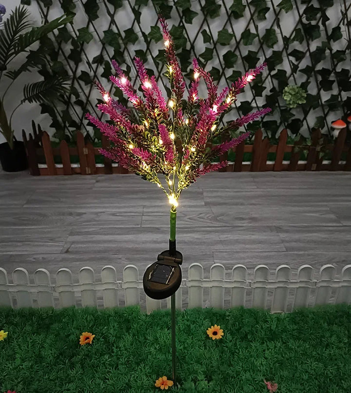 Solar LED Garden Flower Lights - Decorative Lavender Outdoor Lights for Garden and Terrace, waterproof, energy-efficient | Bowlift