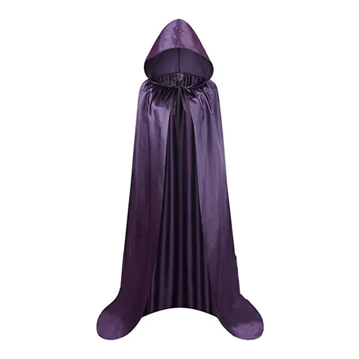 Black cloak with hood – Long unisex Halloween & cosplay wrap | Bowlift