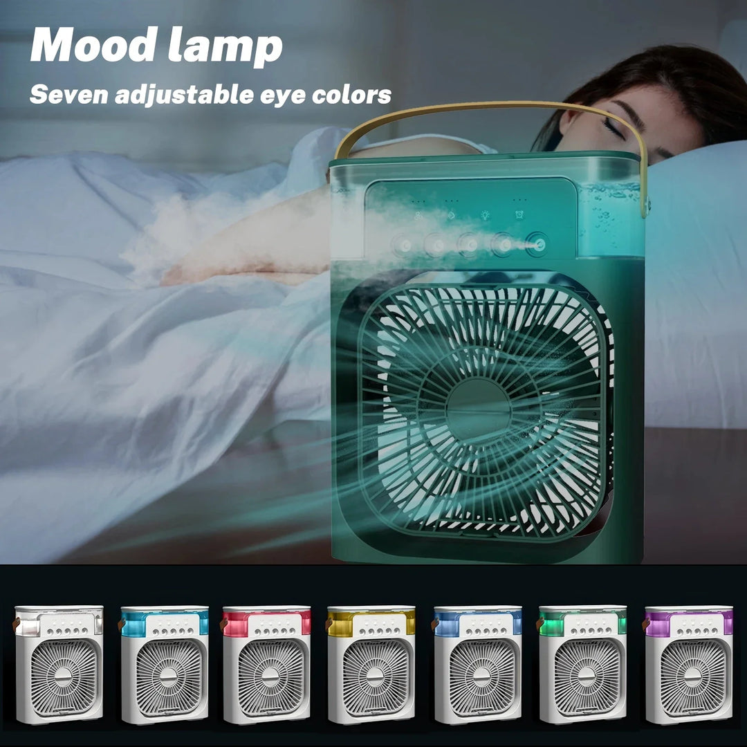 3-in-1 Portable Air Cooler with Humidifier and LED Night Lights | Bowlift