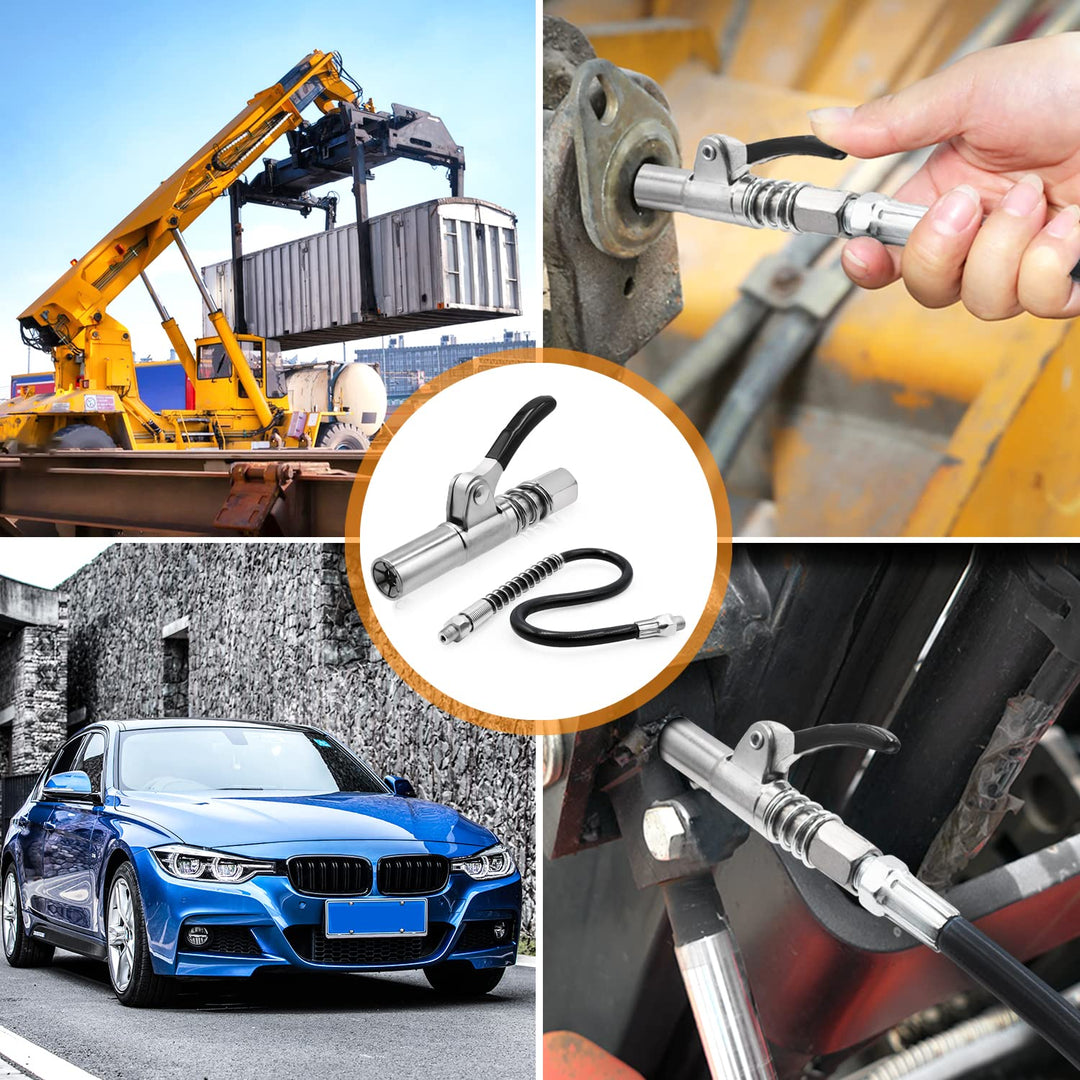 BowLift | Powerful lock on grease connections with spring flex lines