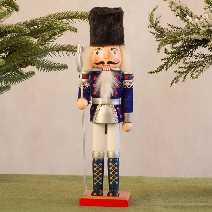 BowLift | NutcrackerJoy - Wooden Nutcracker Soldier Figure for Timeless Christmas Charm