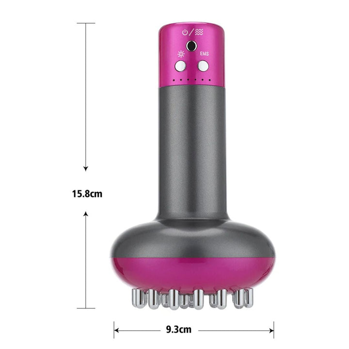 LumiSculpt Electric Cellulite Meridian Brush Massager | Skin Firming Device - Lymphatic Drainage and Muscle Relaxation for Home Use Bowlift