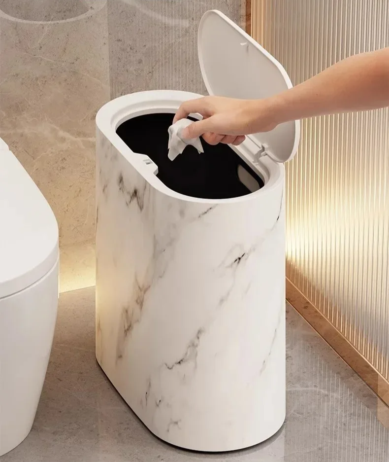 Nordic Marble Design Trash Can Bowlift