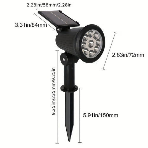 SolarLuxe Spotlight - Sustainable 9LED Garden Lighting | Bowlift