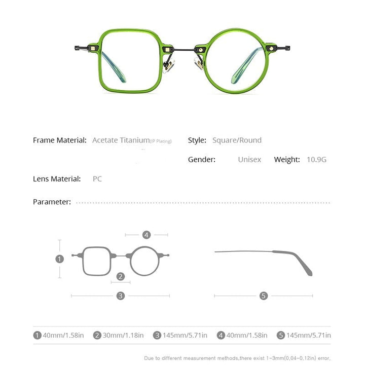 BowLift | Irregular Shape Geeky Titanium Eyeglasses