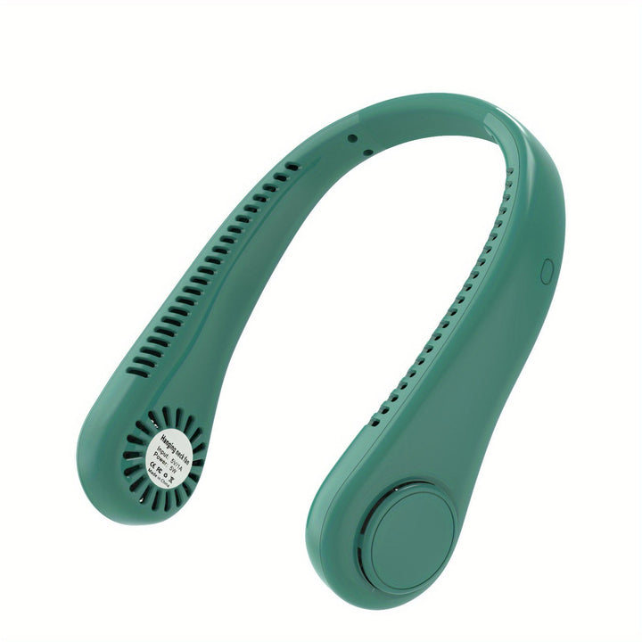 1pc Portable Neck Fan Electric Wireless Fan Rechargeable USB Mini Fan Bladeless Personal Fan Hanging Neck Cooler For Outdoor Sports | Bowlift