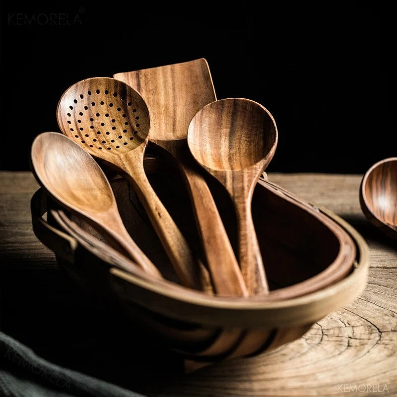 BowLift | NordicWood Kitchen Utensil Set – Sustainable & Stylish Cooking Essentials for Every Kitchen