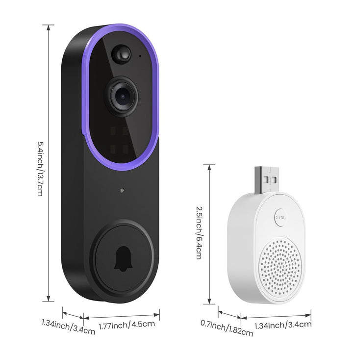 BowLift | Wireless Smart Doorbell Camera – Outdoor Surveillance with HD Night Vision