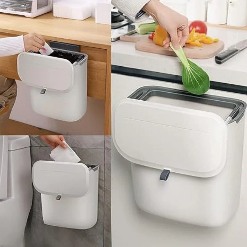 BowLift | Practical Kitchen Trash Can For Wall Mounting – Swiveling Garbage Bin For Kitchen, Bathroom And Office