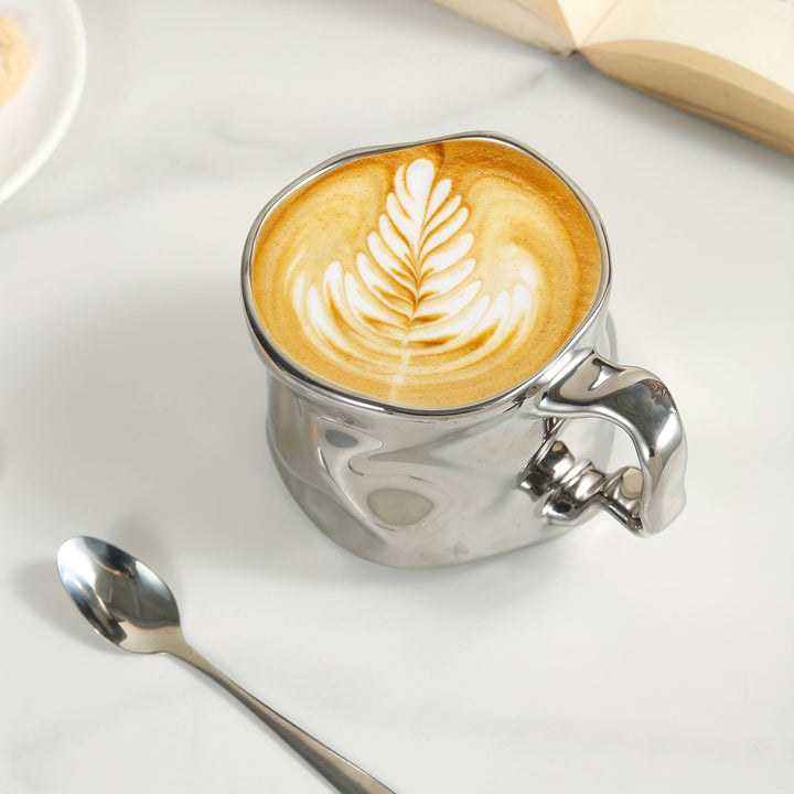 BowLift | CreArt Mug – Handmade Ceramic Coffee Mug with Unique Crinkled Design