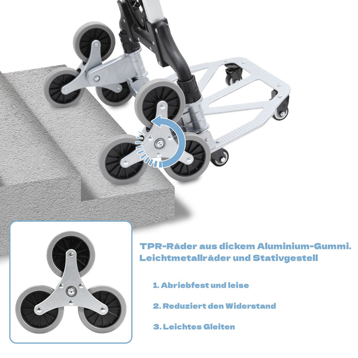 Stair Climber Trolley Foldable Stair Hand Truck up to 75kg | Bowlift