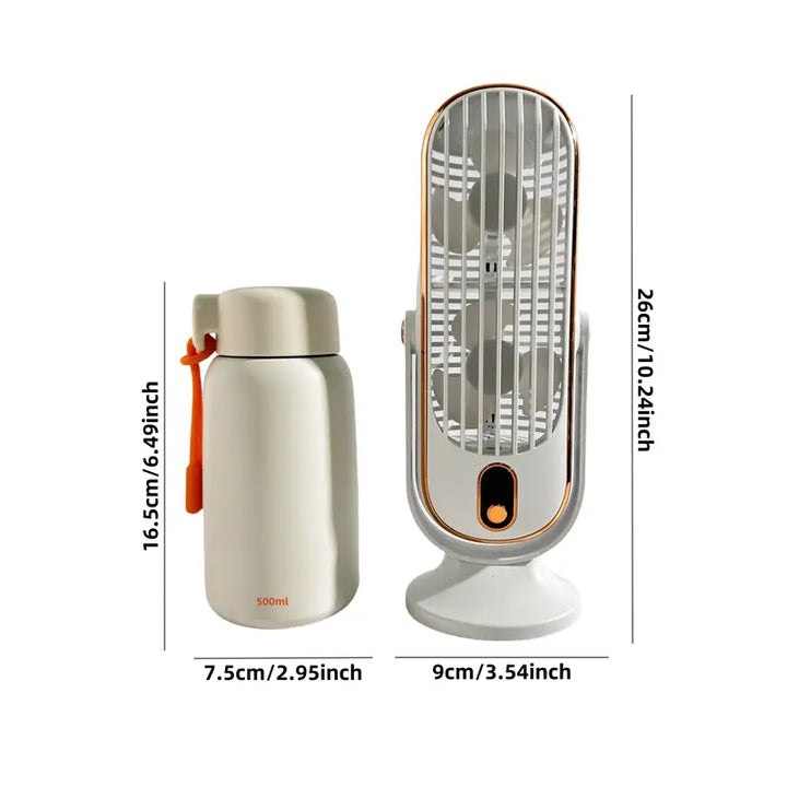 BowLift | Portable Mini Air Conditioner with USB Charging – 5 Speeds & 720° Rotation