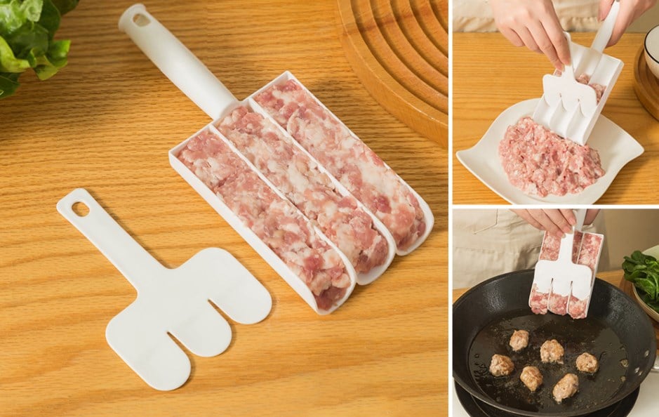 BowLift | ‍Creative kitchen triple meatball machine