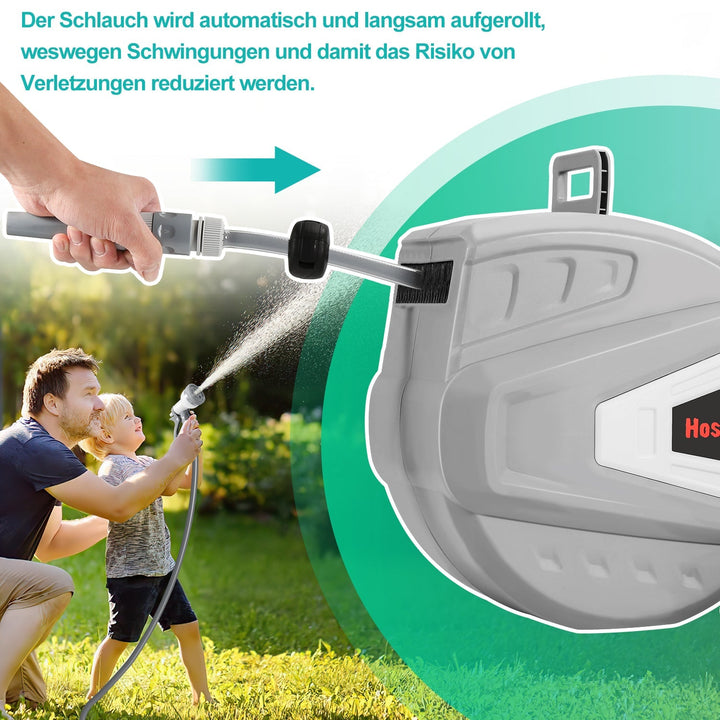 Hose reel water hose reel with hand shower garden hose | Bowlift