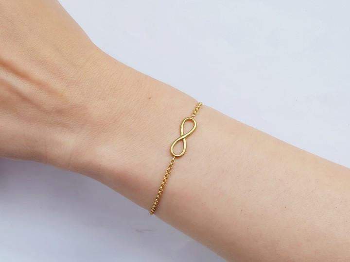 BowLift | Infinity Vermeil Yellow Gold Chain Bracelet