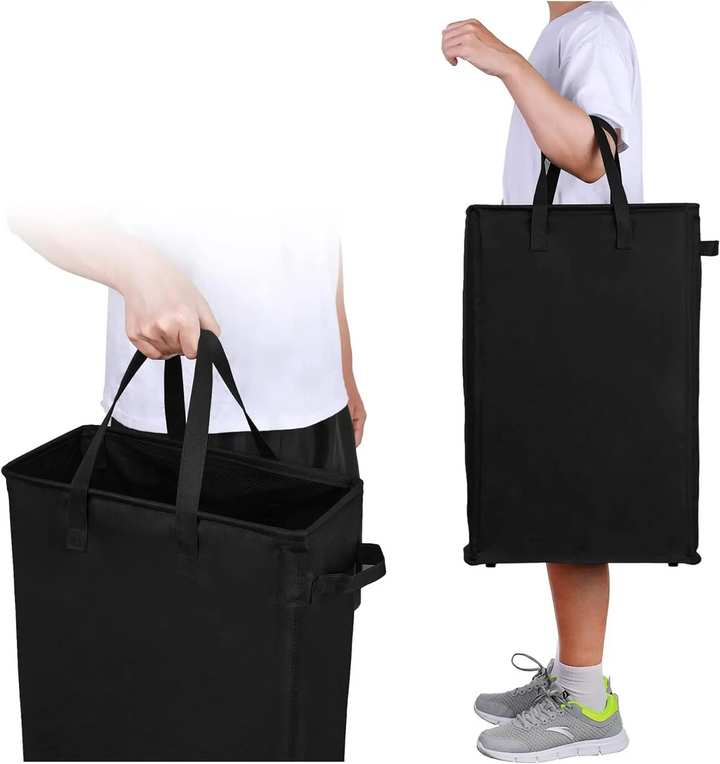 FlexiWash Laundry Basket – Foldable Laundry Basket with Oxford Fabric Handles Bowlift