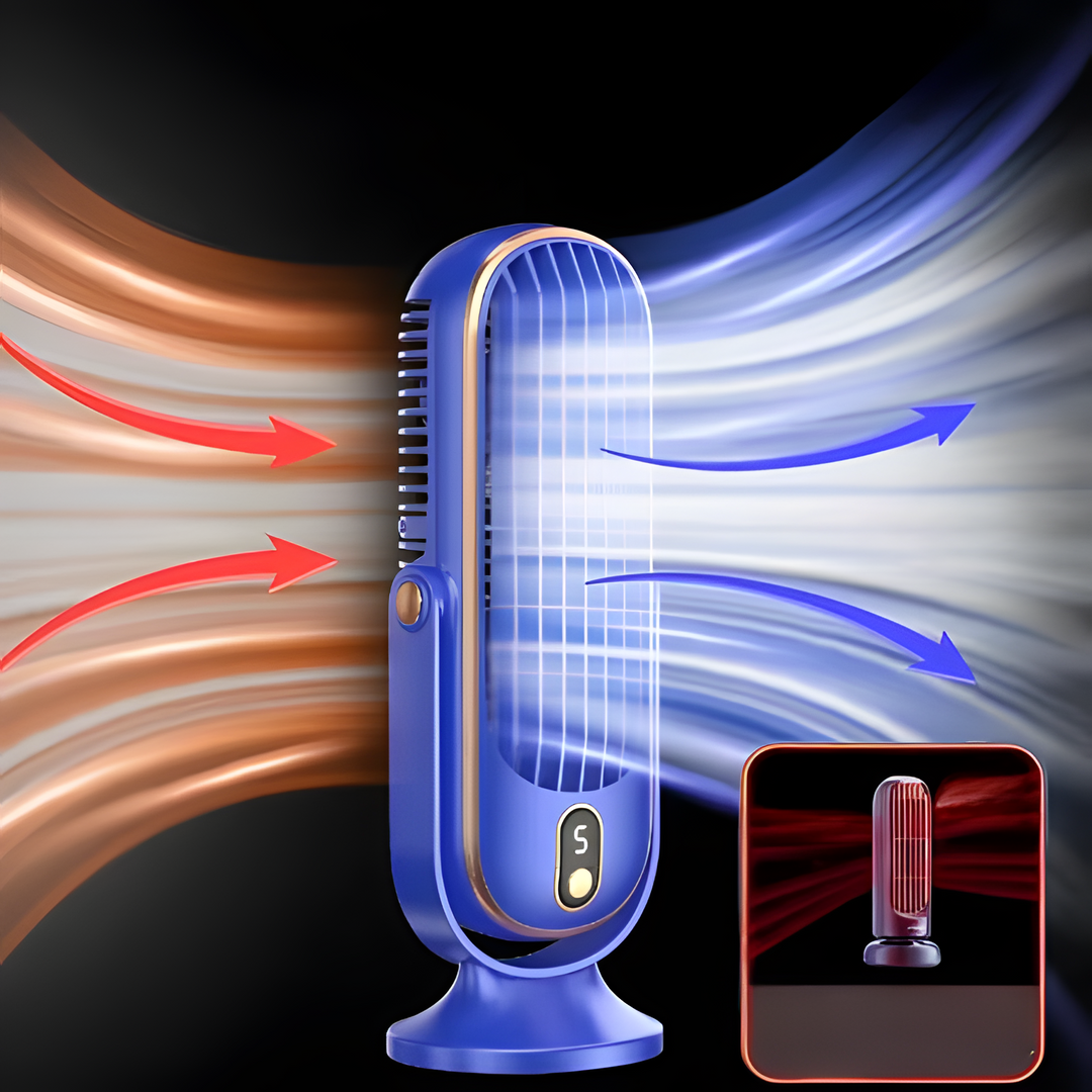 Compact High-Power Portable Desktop Fan - USB Rechargeable | Bowlift