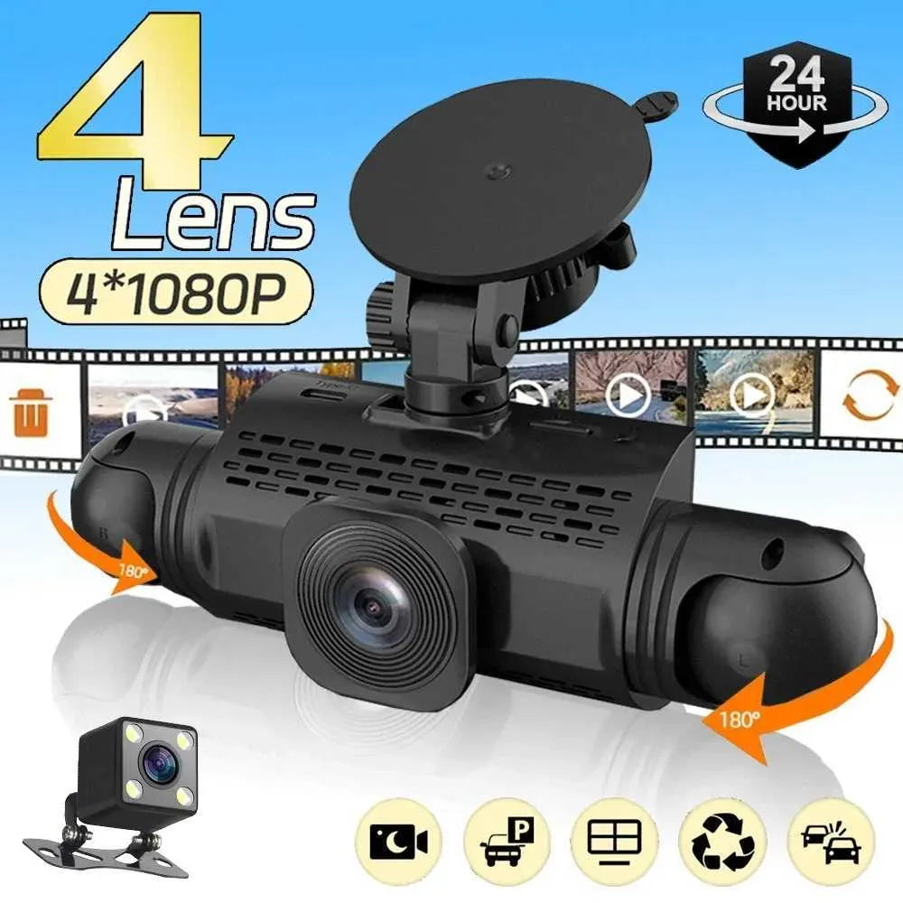 BowLift | 360° Car Dashcam | DashGard Pro CX360 | Full HD Driving Recorder with Night Vision & Parking Monitor