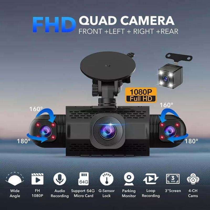 BowLift | 4 Channel FHD Dash Cam