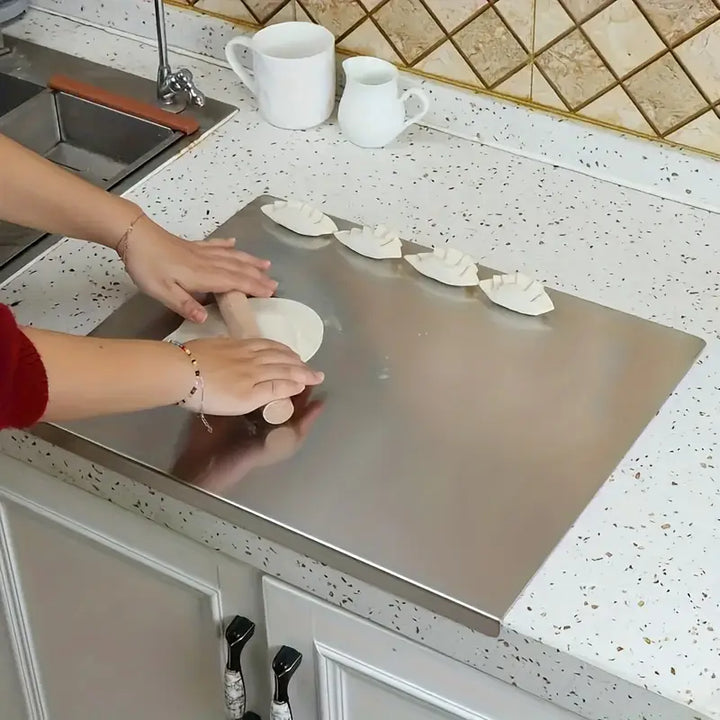 DouBowlifte-sided cutting board made of stainless steel – Non-slip & hygienic | Perfect for the kitchen | Bowlift