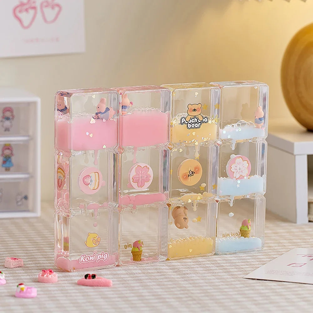 BowLift | Floral Fantasy Liquid Cartoon Motion Hourglass