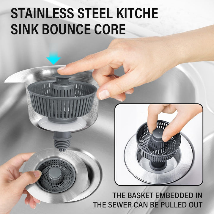 BowLift | New Upgraded Sink Bounce Core Drain Strainer