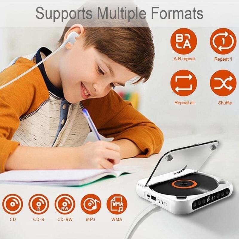 BowLift | Portable Bluetooth-compatible CD Player