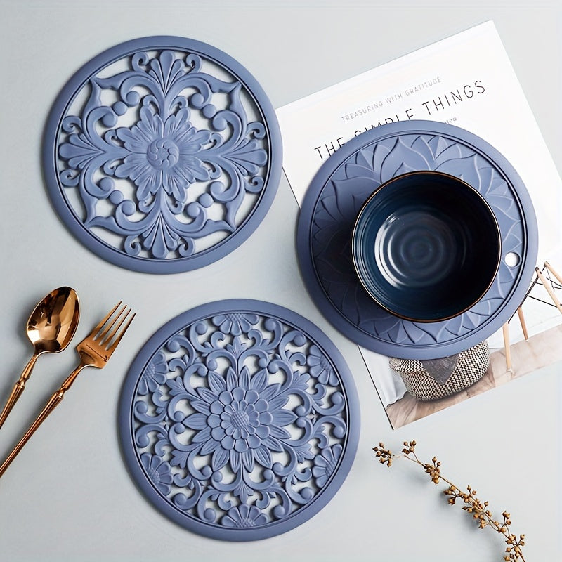 BowLift | Heat Resistant Silicone Trivet Mat Set