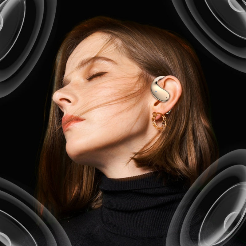BowLift | Wireless earbuds with open ear and LED display