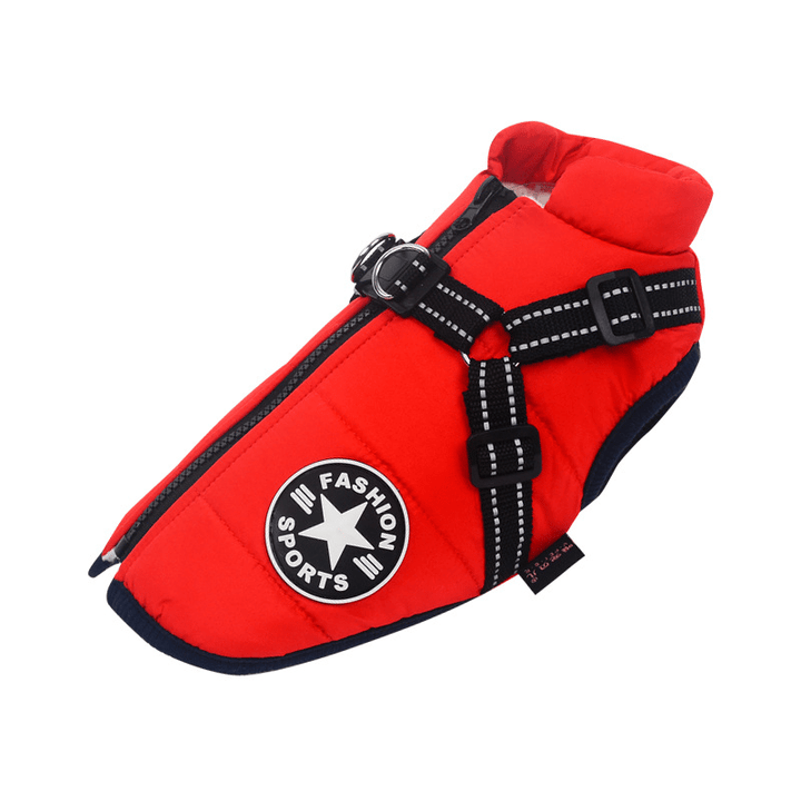 Winter Dog Jacket with Harness | Bowlift