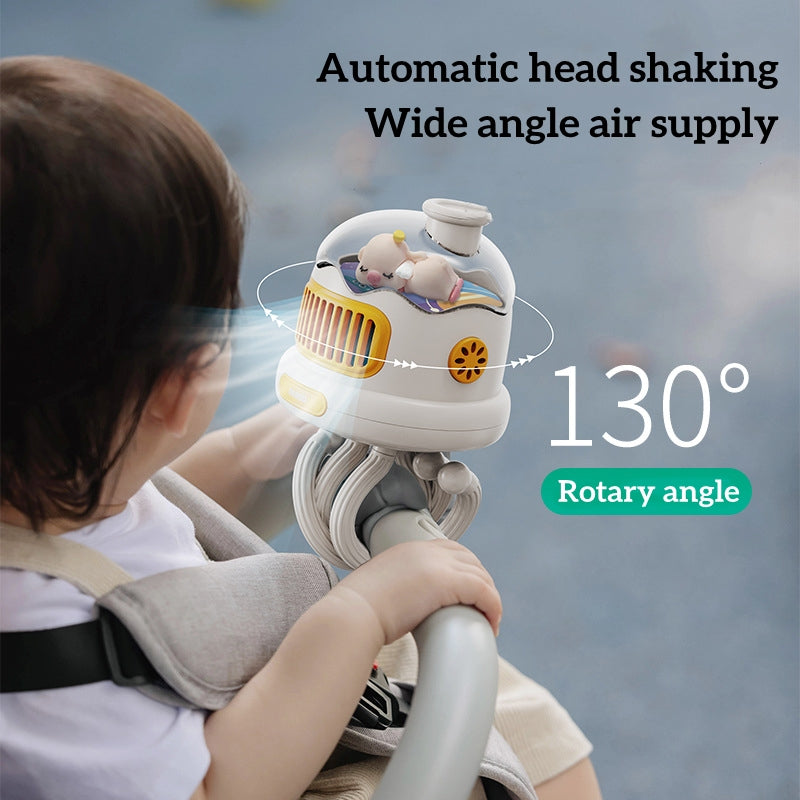 USB Rechargeable Portable Mosquito Repellent Stroller Fan | Bowlift