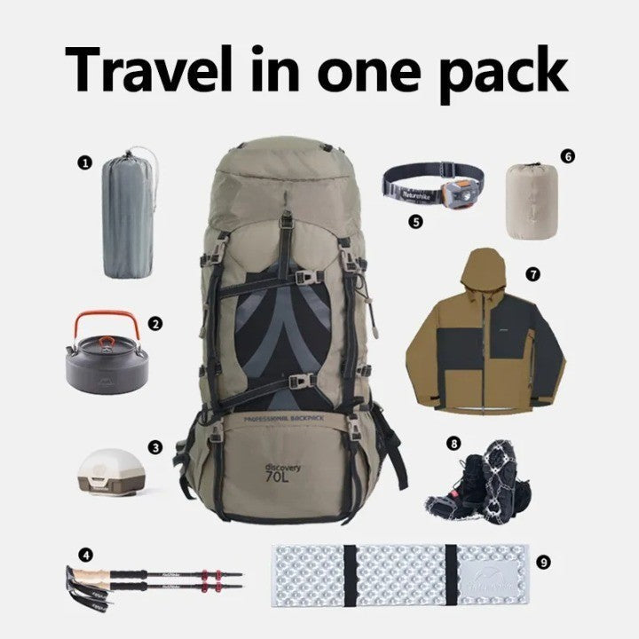 Outdoor Path Camping Large-Capacity Hiker Backpack | Bowlift