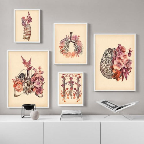 Human Anatomy - Canvas Wall Art Painting | Bowlift
