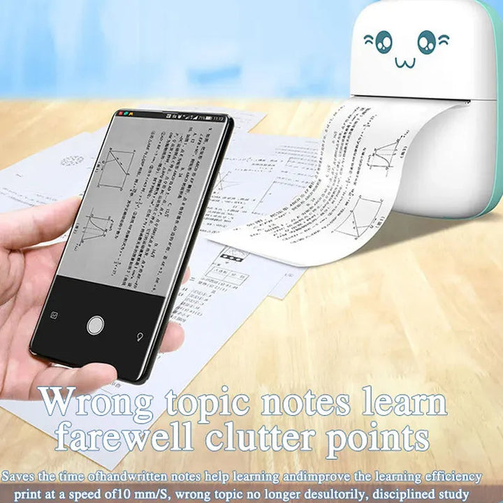 Portable Thermal Mini Photo Printer Bowlift