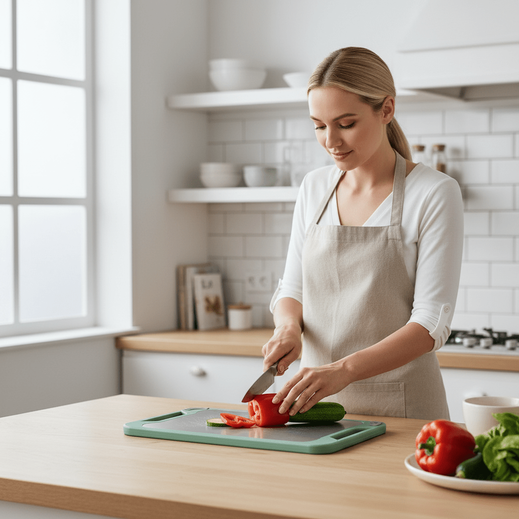 BowLift | Multifunctional cutting board made of stainless steel with non-stick surface