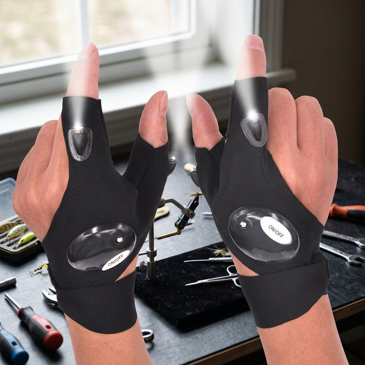 Fingerless Glove LED Flashlight | Bowlift