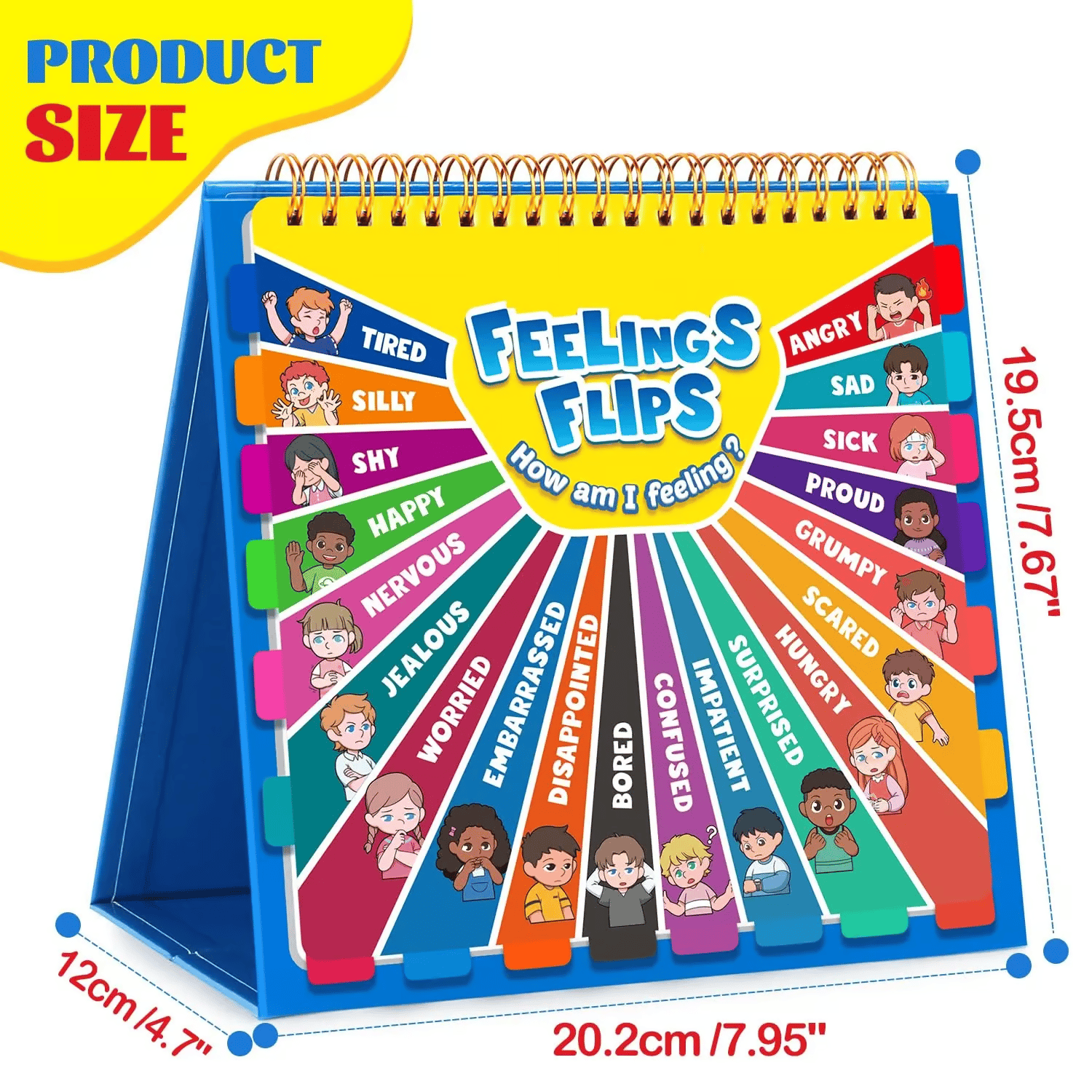 BowLift |  Children's Feelings and Emotions Book – A Fun Flipbook for Emotional Awareness!