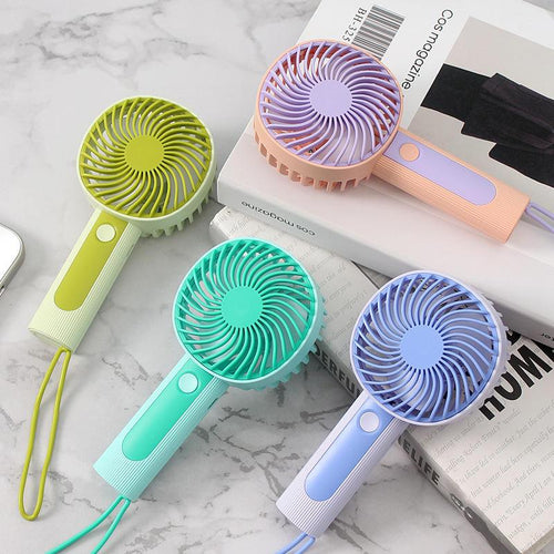 Mini Handheld USB Rechargeable Fan - 3-Speed Portable Air Cooler | Bowlift