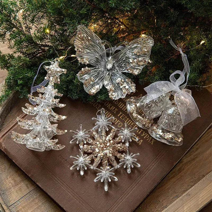 BowLift | Christmas Decorations Sequins Acrylic Transparent Pendant