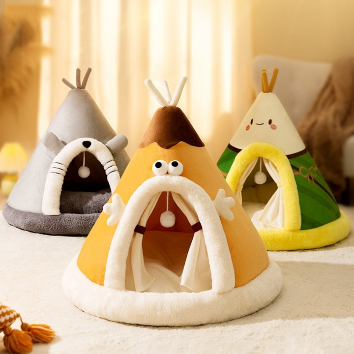 BowLift | Cat Bed Tent in Soft Fleece Fabric