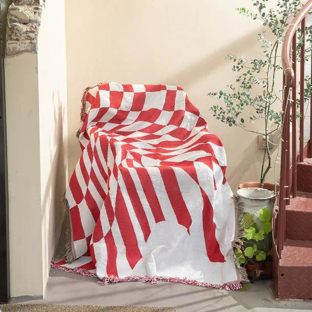 BowLift | Abstract Woven Wall Tapestry Throw Blanket