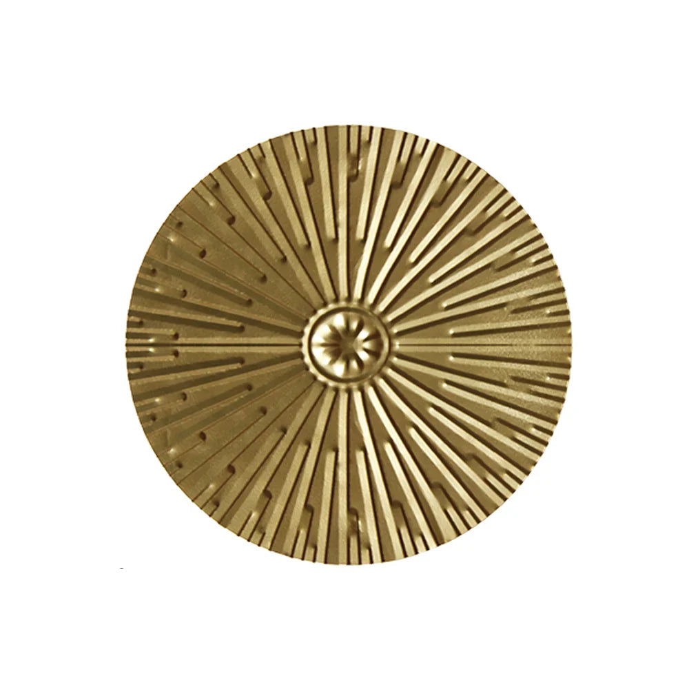 BowLift | Elegant Round Gold Metal Wall Hanging Decoration