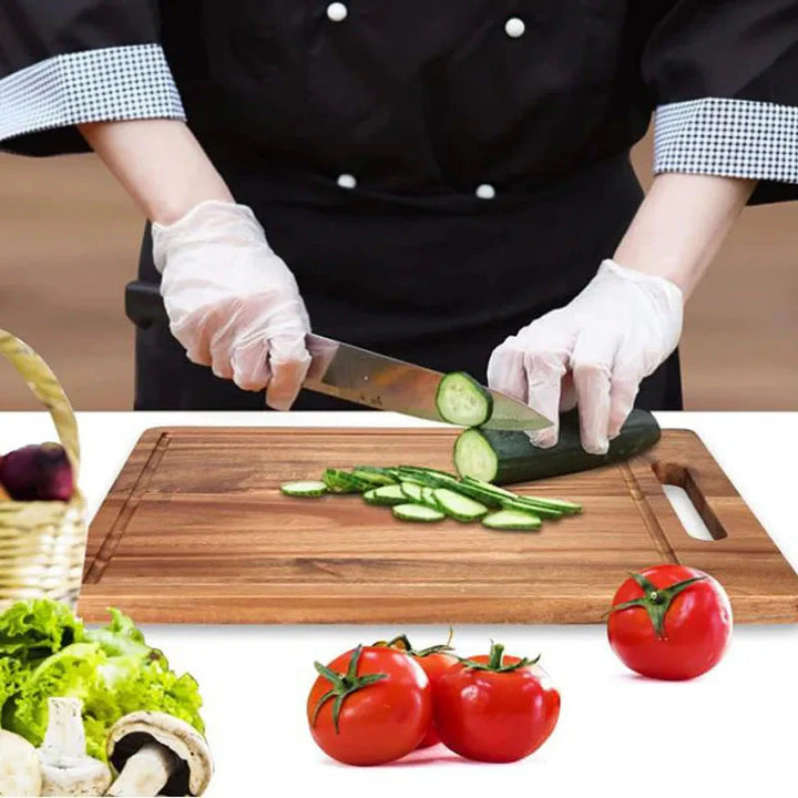 Acacia Wood Cutting Board With Handle Kitchen Chopping Board | Bowlift