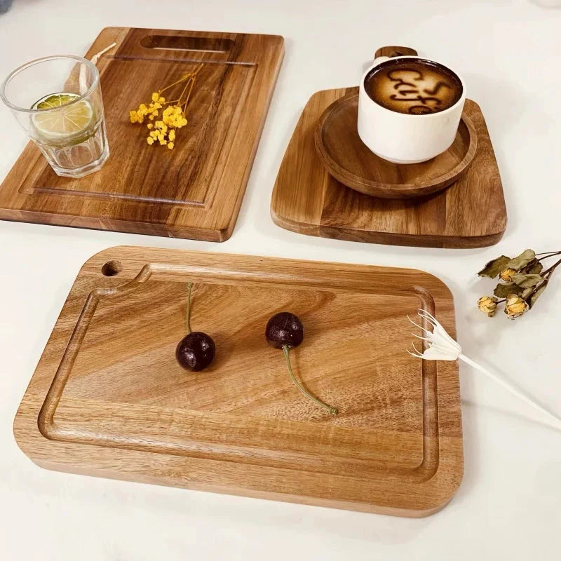 Acacia Wood Cutting Board With Handle Kitchen Chopping Board | Bowlift