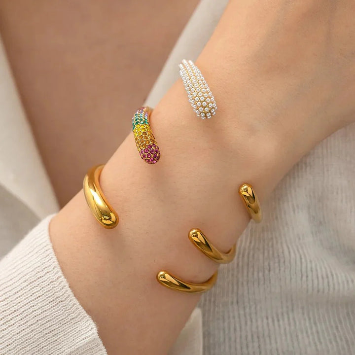 BowLift | Accented Classy Bangle Cuff Bracelets
