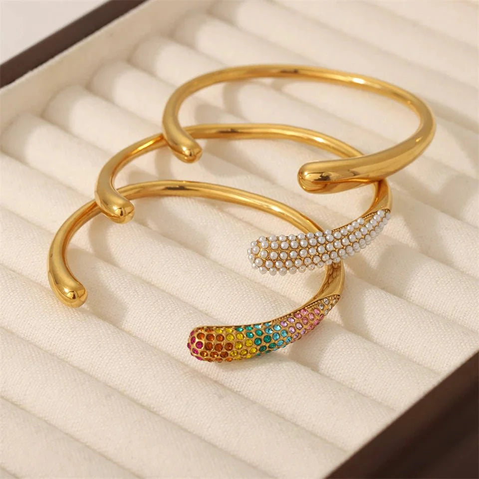 BowLift | Accented Classy Bangle Cuff Bracelets