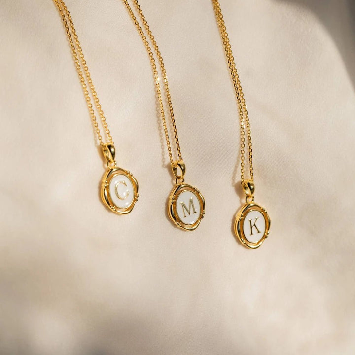 BowLift | Accented Initial Chain Charm Necklace