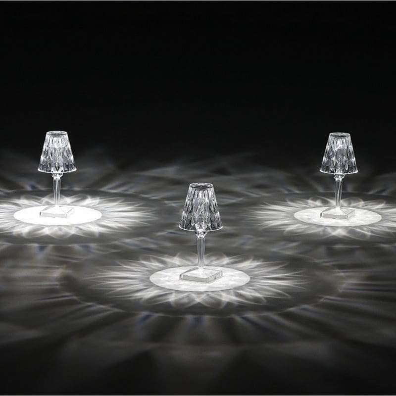 BowLift | Acrylic Crystal Table Lamp - LuxeGlow